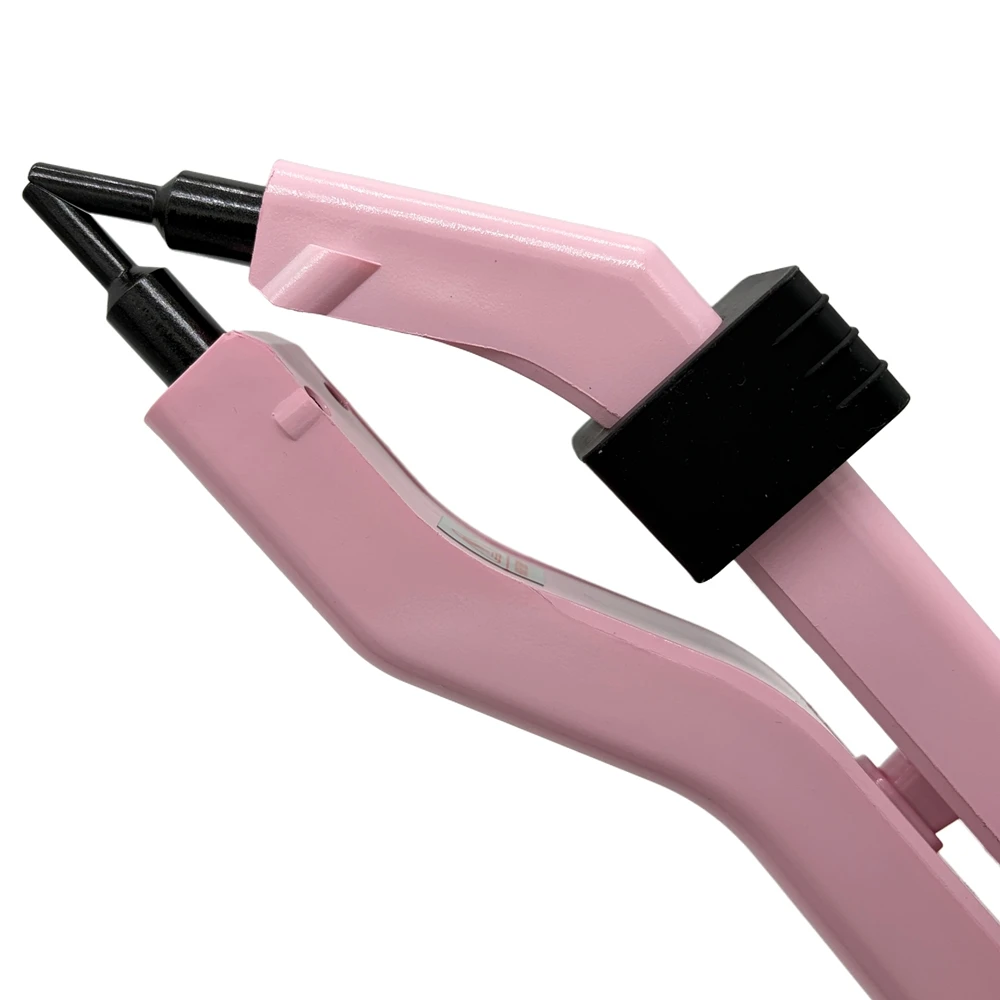 

EU plug Pink JR609 Mini Hair iron Black Heat Hair Connector Temperature Controllable Heat Iron Hair Extension Tools Kit