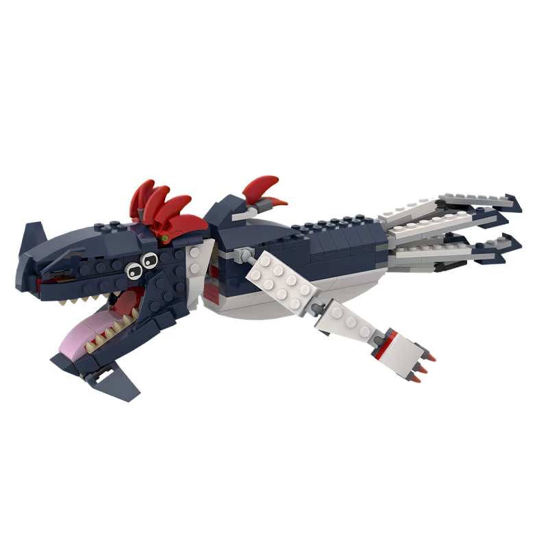 

Marine Animals Hailong Leviathan Building Blocks MOC Deep-Sea Monster Shark Model Children's Puzzle Assembly Toy Birthday Gift