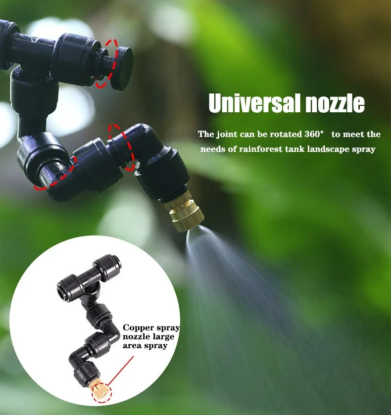 WiFi Regenwald Sprayer Steuerung Automatische Nebel Timing Spray System Kit Touchscreen Bewässerung Timer Reptil Sprayer Luftbefeuchter – Detail 8