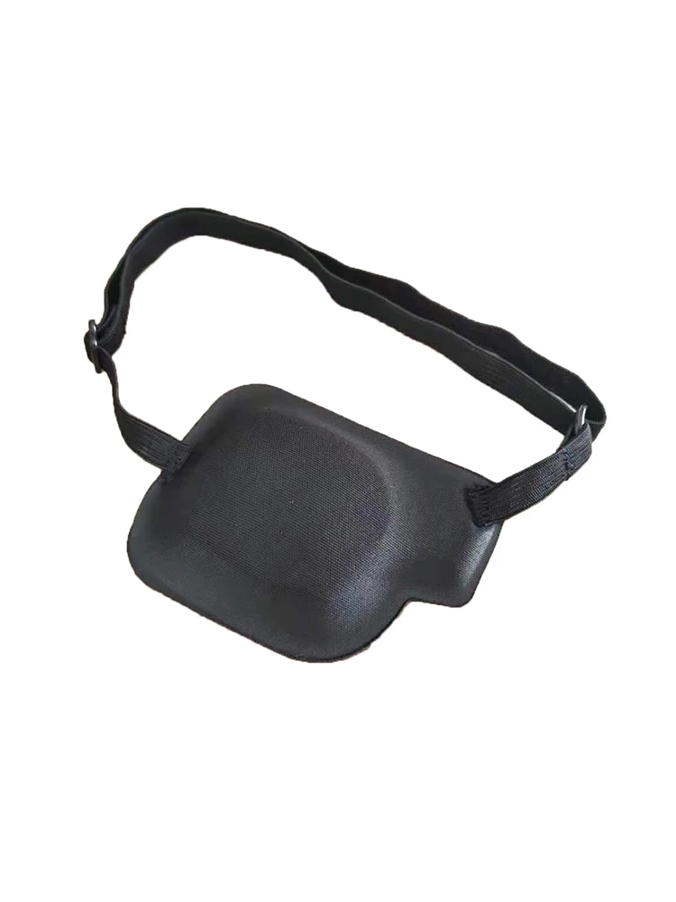 Patch oculaire noir à rainure en mousse 3D réglable, 1 pièce, pour les yeux paresseux, usage médical, Patch oculaire Concave