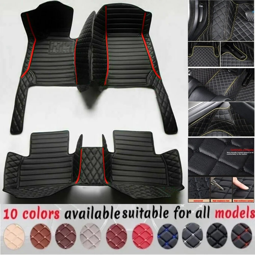 Tappetini per auto personalizzati impermeabili in pelle PU 3D per Mercedes Benz CLASSE E Coupe C207 C238 Convertible A207 Fodere per auto