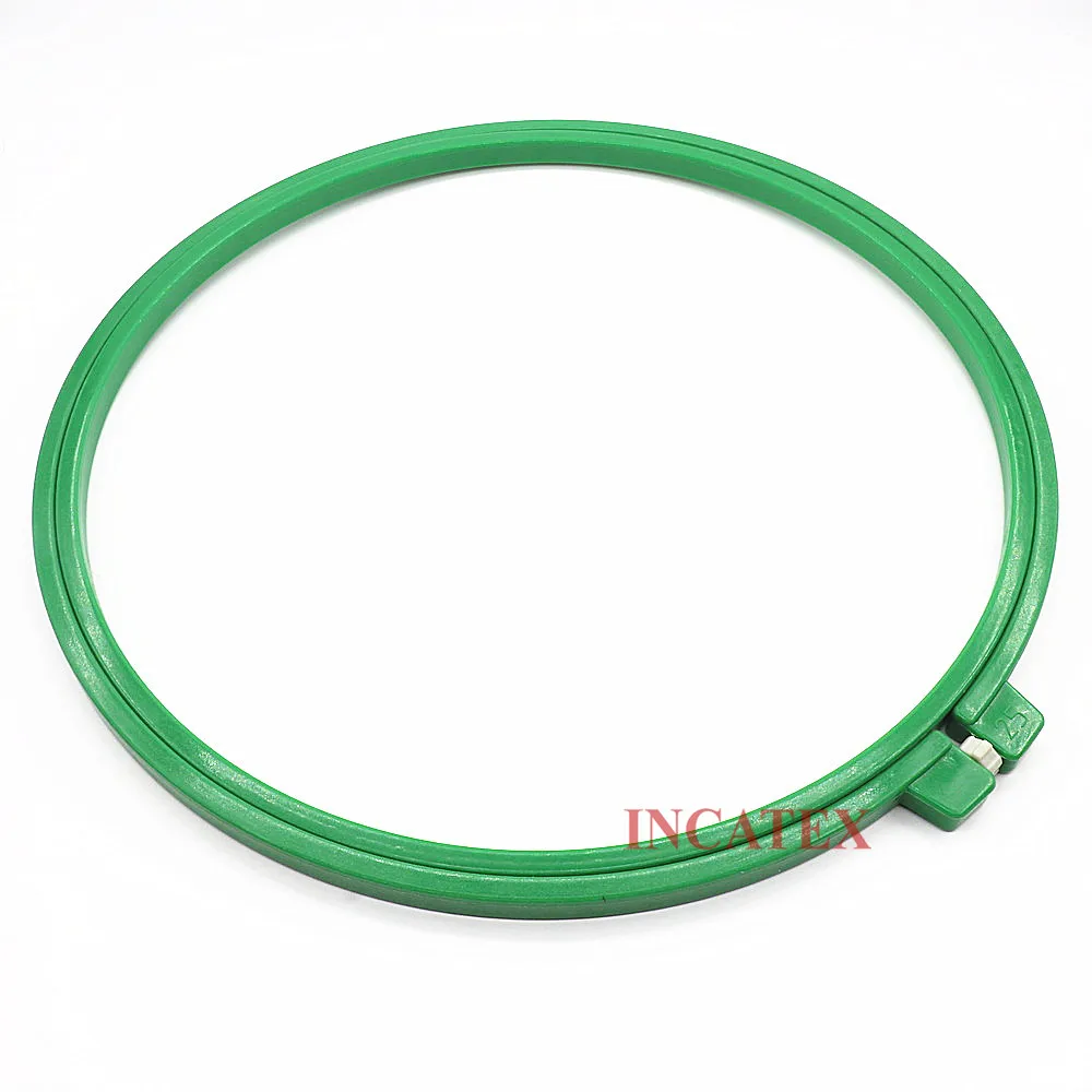 Good Quality Tajima Flat Embroidery Machine Spare Parts Plastic Round Frame Hoop 250mm Diameter Green