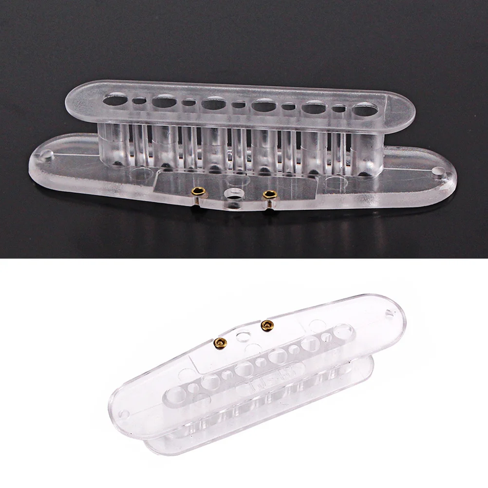 

3pcs Transparent Humbucker Pickup Bobbin Guitar Screw Side For Pickup Makers For Guitar Accessories 48/50/52mm (White)