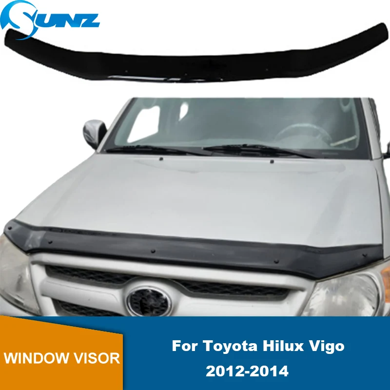 

Bonnet Guard For Hilux Vigo Champ 2012 2013 2014 Bonnet Protector Bonnet Scoop Hood Guard Tinted Guard Bug Deflector Accessories