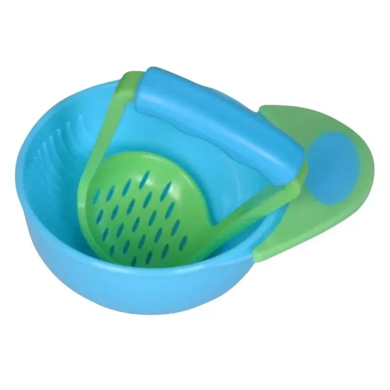 Baby Feeding Bowl Grinding Bowl Baby Learn Baby Food Mills Kids Dishes Handmade Grinding Food Fruit Supplement Children