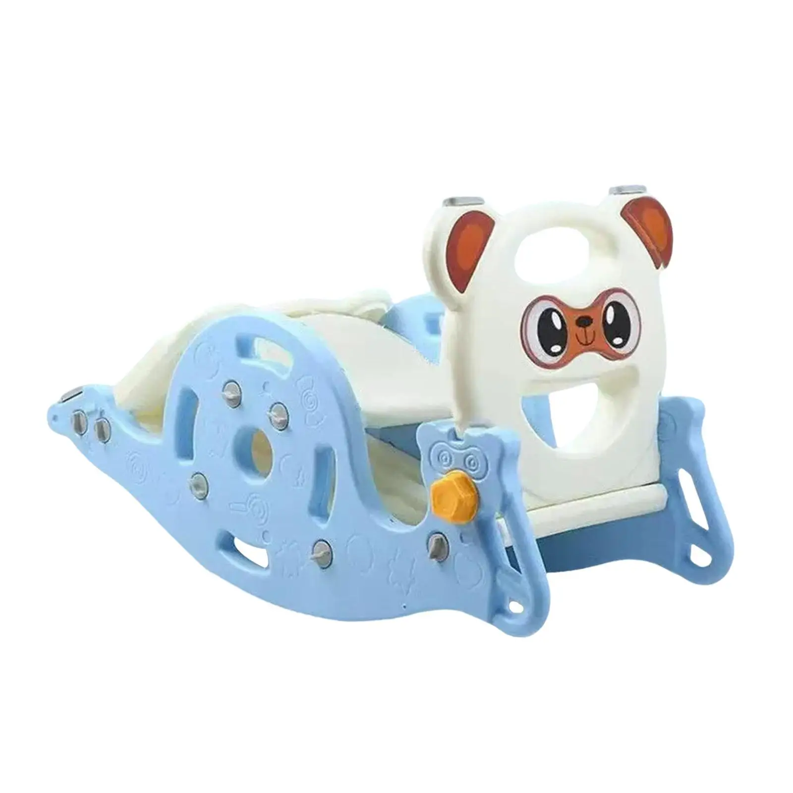 Baby Slide Rocking Toy Multifunctional Indoor Playground Set with Basketball Hoop Foldable Design for Children Boys Girls 1 to 6