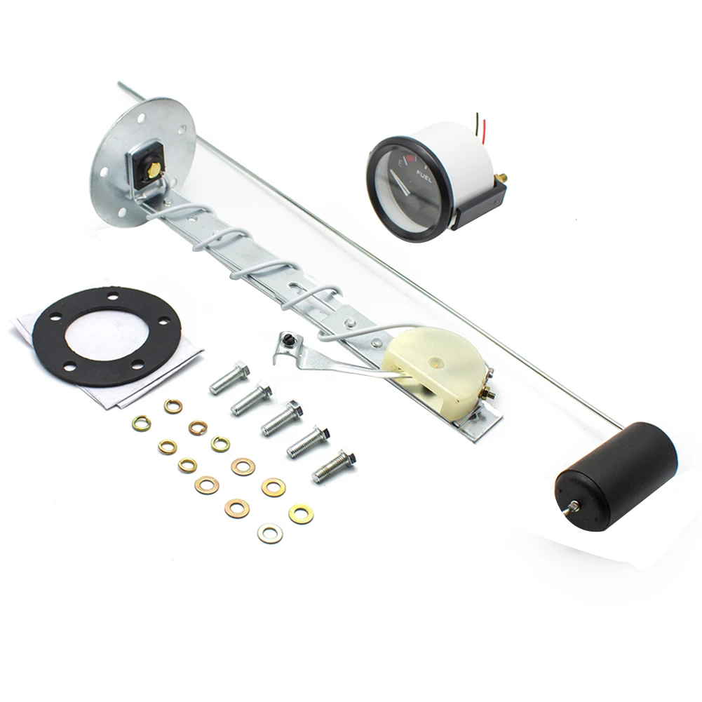 A11M-Auto Fuel Level Gauge Fuel Tank Gauge 0-90Ohms 12V/24V Oil Tank Level 52Mm Universal Car Marine view 3