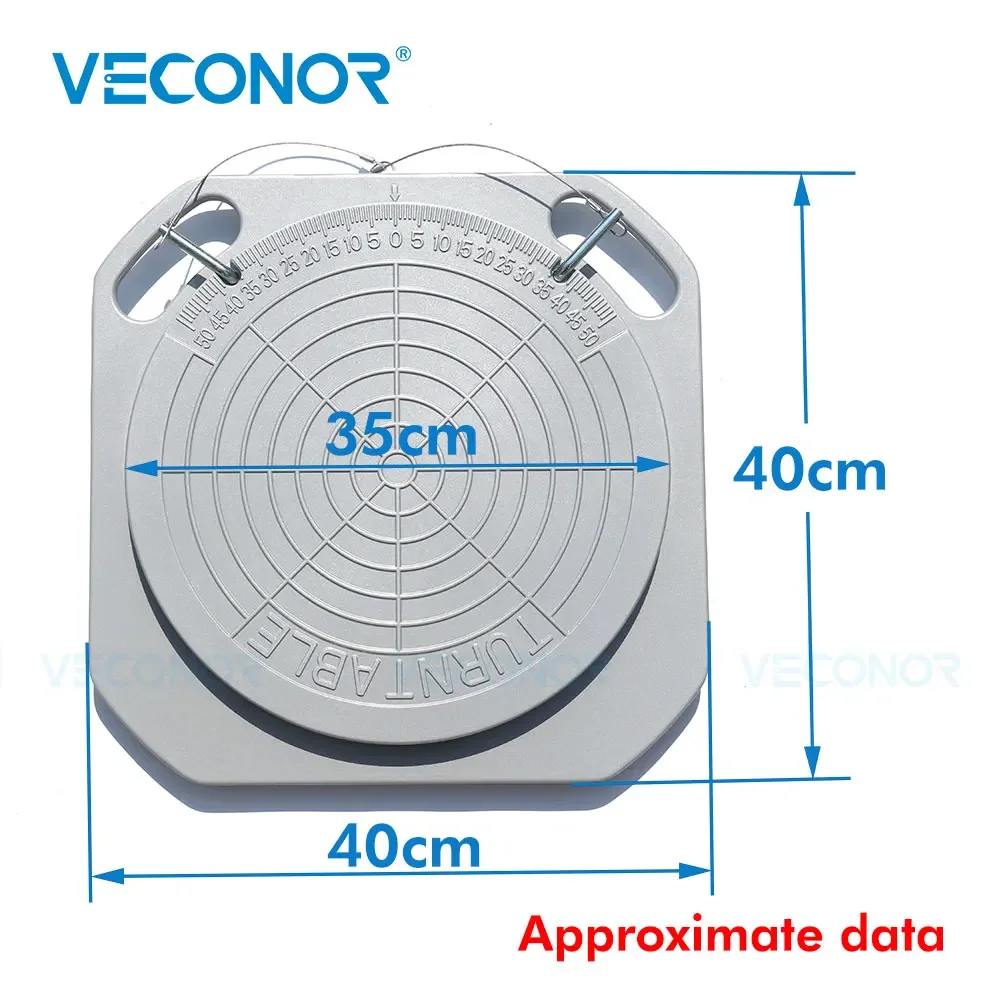 Wheel Aligner System Turnplates Turntables Radius Plates with Scale 4 Ton Load Capacity for Alignment Scissor Lift 4-Post Lift