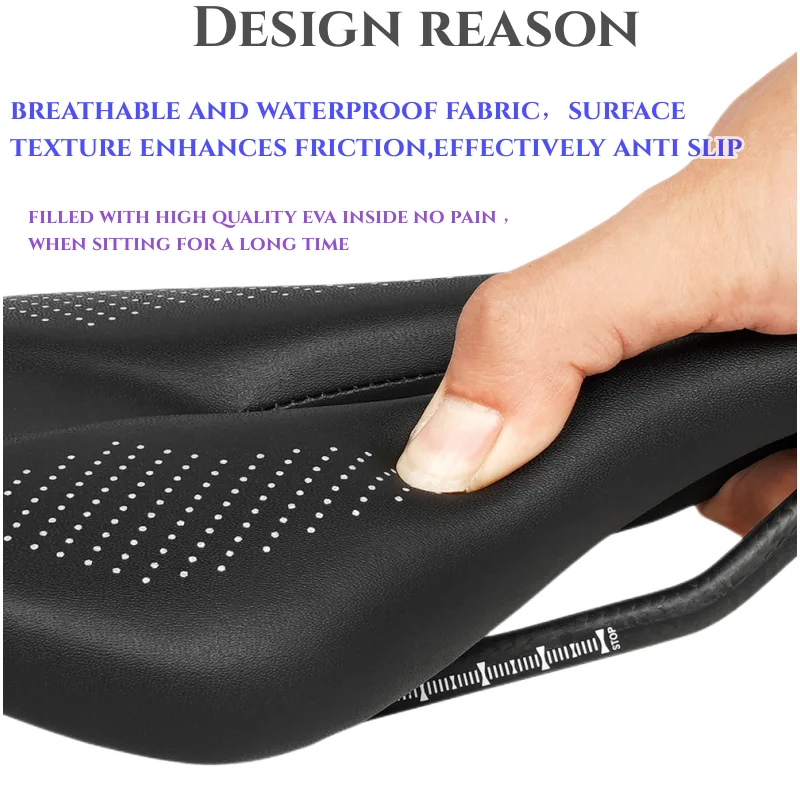 Bike saddle Carbon Saddle MTB/Road 143/155MM Super Light Leather Carbon Cushions Carbon Rails Bicycle Seat bike seat parts
