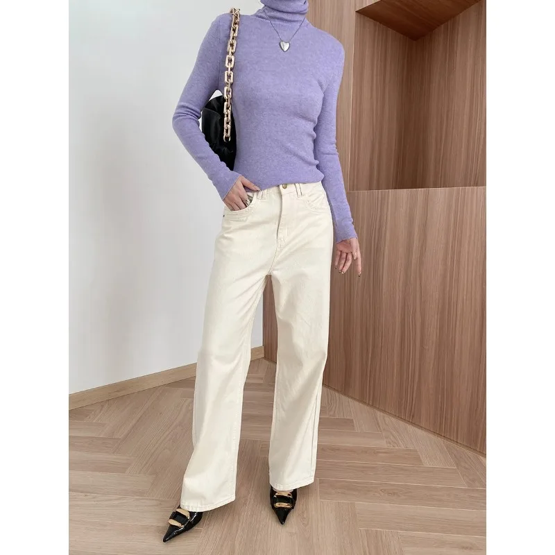 Jersey Mujer Invierno Cuello Tortuga Y2k Streetwear - usage example