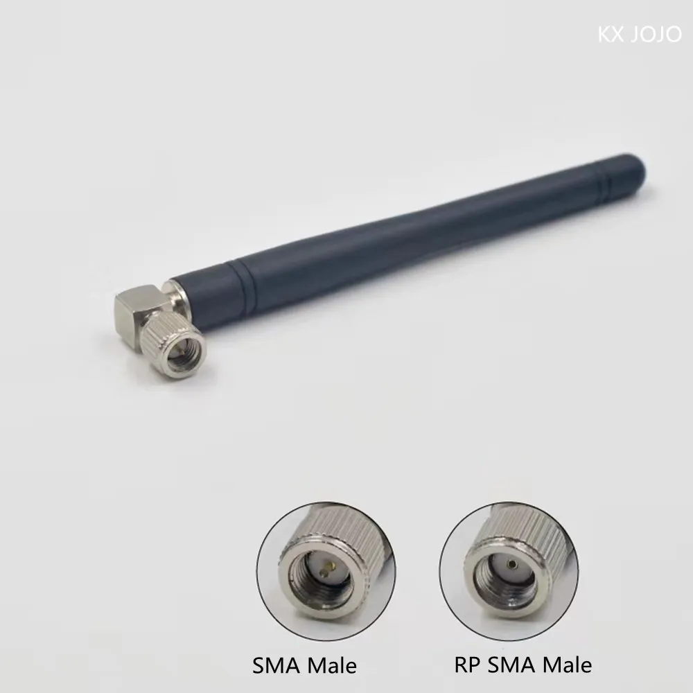 Antenna 4G Omni Directional Rod 115mm SMA/RP SMA Male Nickelplated Curved Head 1pc