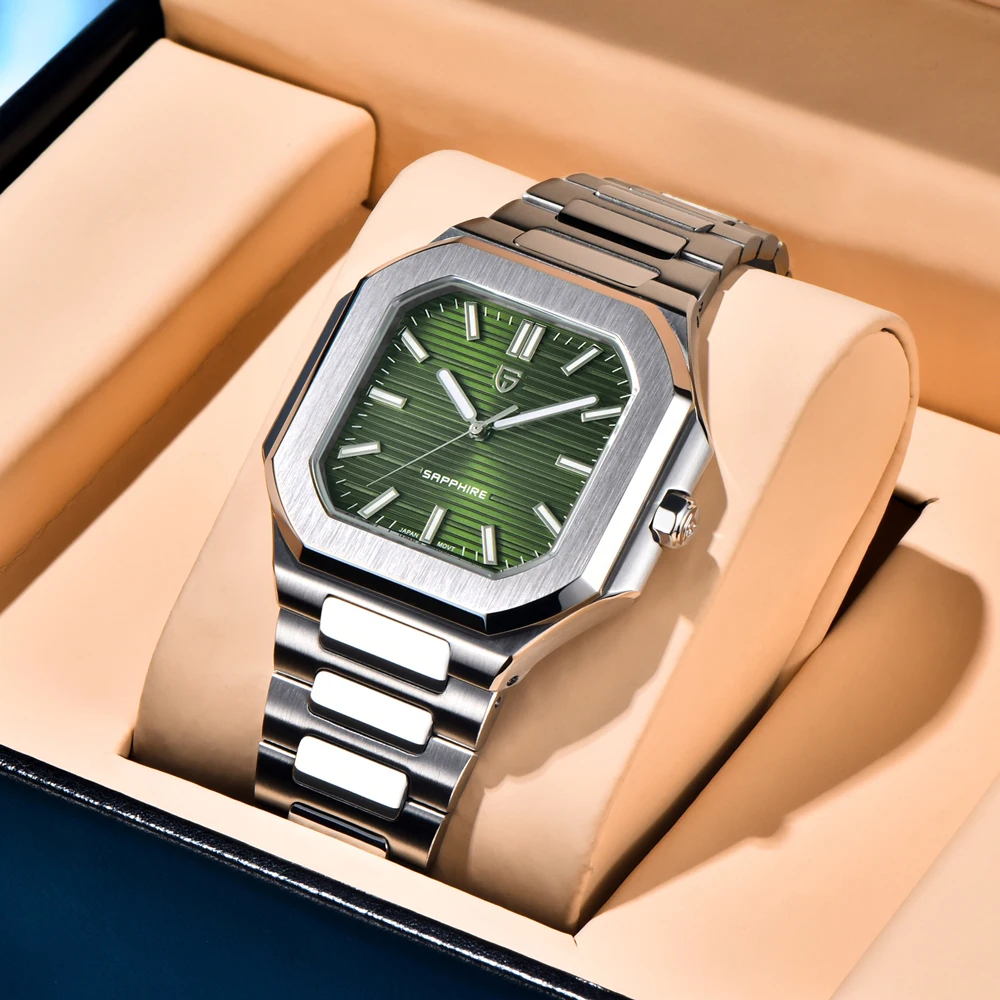 PAGANI DESIGN2025 Neue Herrenuhr Mechanische Quarz Herrenuhr TMI VH31 Uhrwerk AR Saphirglas Edelstahl Wasserdicht