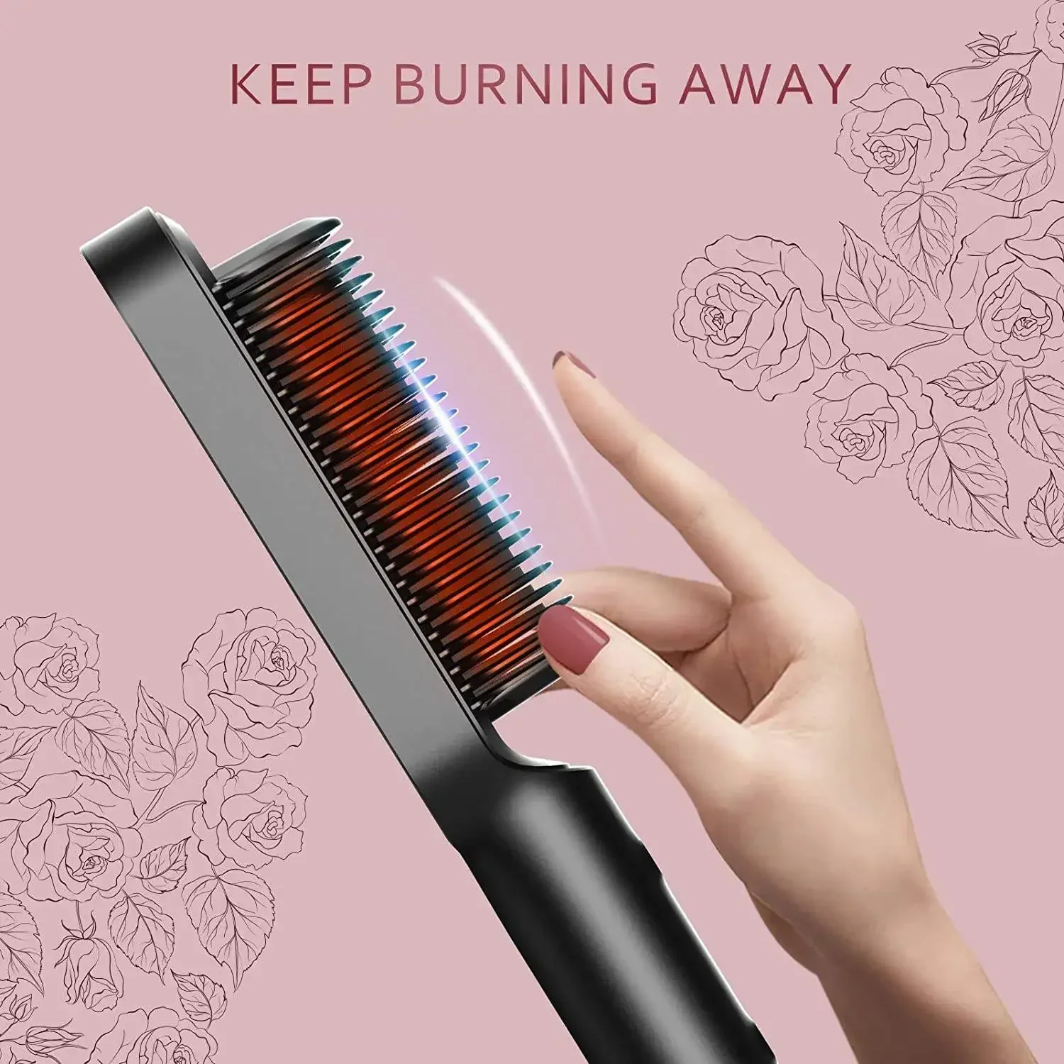 Mini Hair Straightener Hot Comb Bestseller Customized Hair Styling Tool Hair Brush Straightener Comb