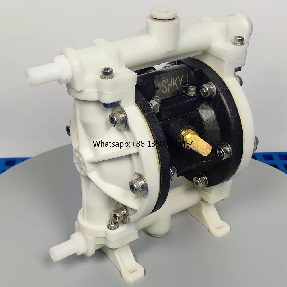 KY-10SS Small Pneumatic PP Acid Chemical Resistance Diaphragm Pump with Suction for Automotive Use and Specific Applications
