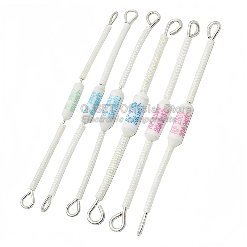 5pcs Rice Cooker RF Ceramic Thermal Fuse Accessories Resistor RF216 Degree 10A 15A 250V 20A RF165C 185C 230C 240C 130C 155C 216C