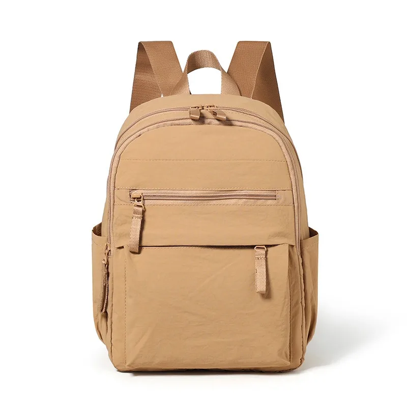 

Fashion Lightweight Solid Color Tote Bag for Women Stylish Casual Backpack for School Travel Daily Use Unisex College Student