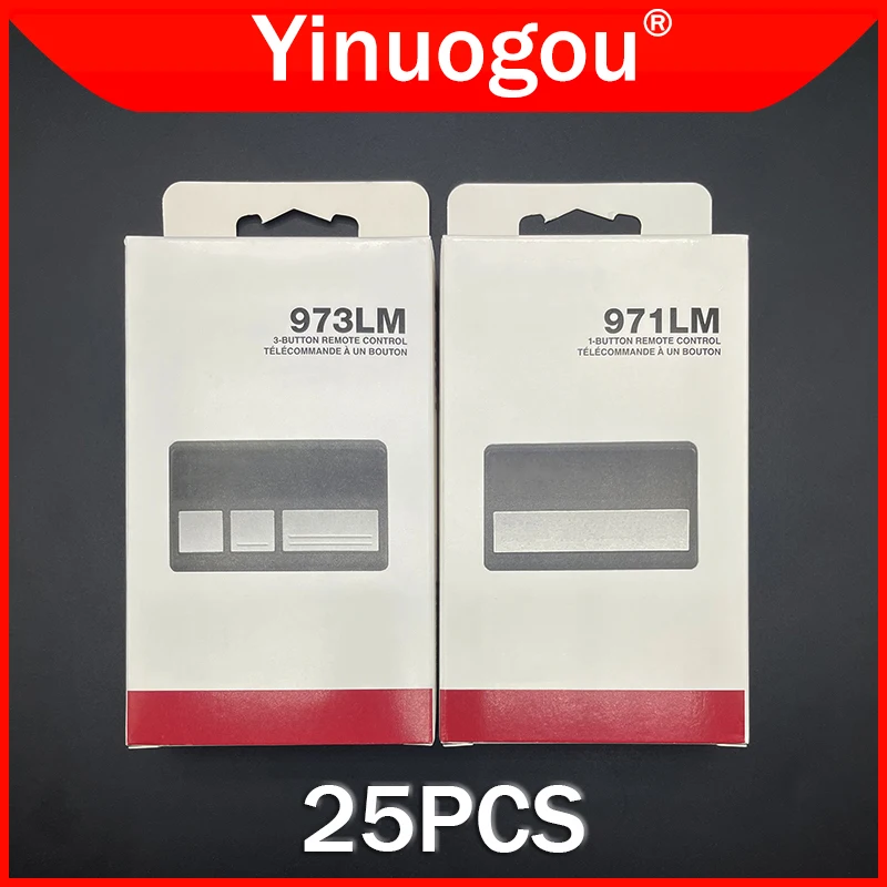 

25PCS 973LM 971LM Garage Door Remote Control Garage Door Opener For 972LM 974LM 970LM 950CB 953CB 956CB 91LM 92LM 94LM 96LM