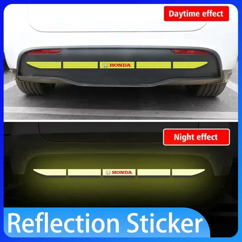 

Car insurance tail car tail safe decorative reflection sticker For Honda Civic Fit Jazz Accord Pilot Passport CRV BRV HRV