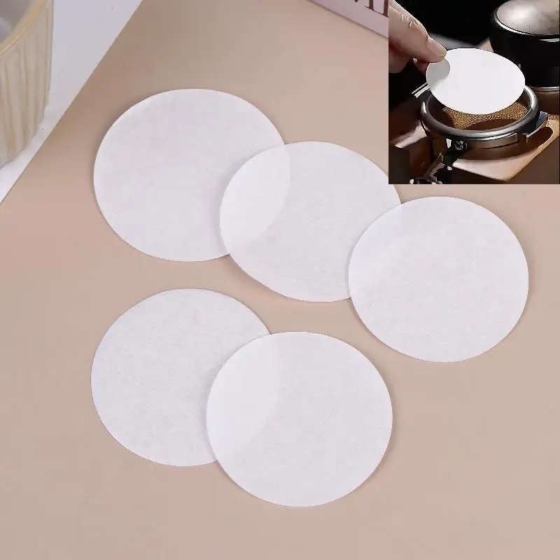 100/500Pcs 51/53/54/58mm Unbleached Espresso Filter Coffee Paper Filter Puck Screen Portafilter Paper For Breville Barista-New