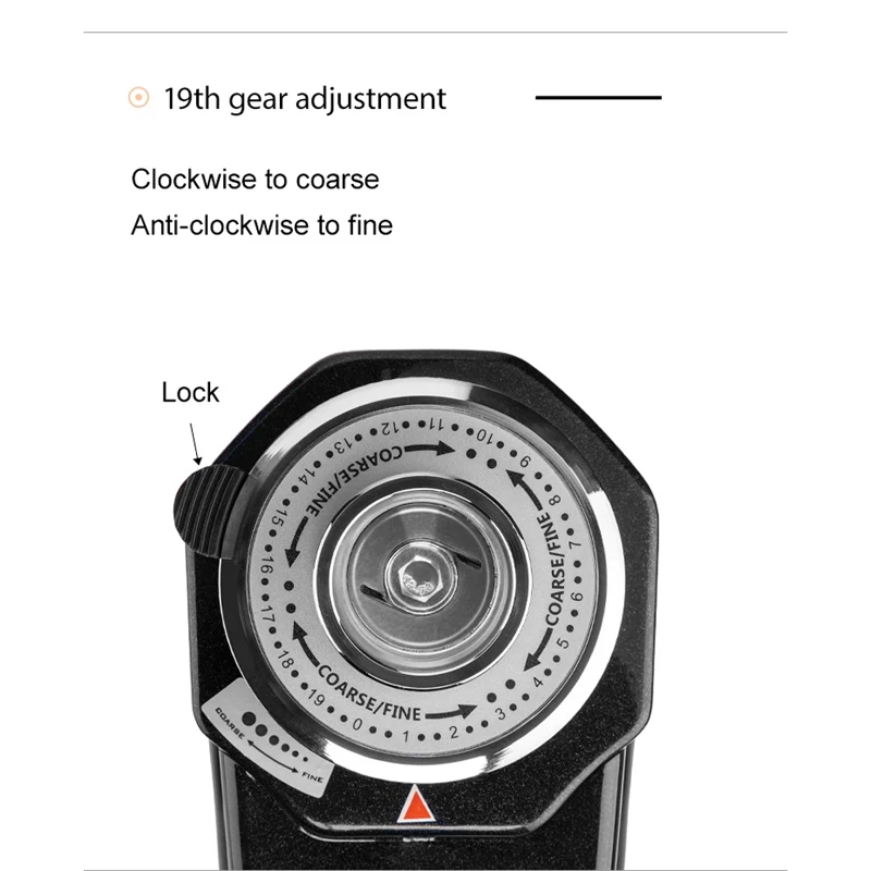 مطحنة القهوة التجارية فندق أسود شاشة تعمل باللمس مطحنة حبوب الاسبريسو مطحنة القهوة الكهربائية آلة