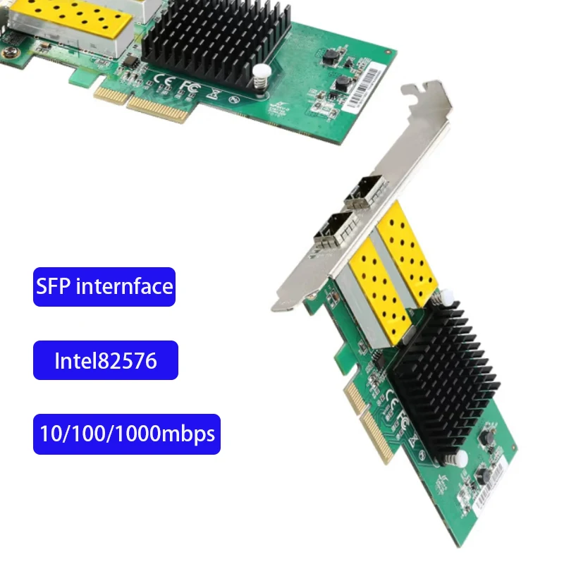 

Lan Card gaming adaptive high-speed PCIE Gigabit Optical server network card 10/100/1000Mbps Fast Ethernet Game PCIE Card for PC