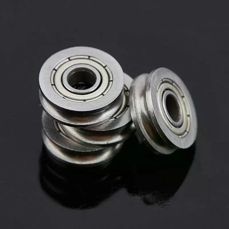 High Quality 5pcs V U Groove Roller Wheel Ball Bearings Embroidery Machine Pulley Bearing for Daily Life & Work Needs