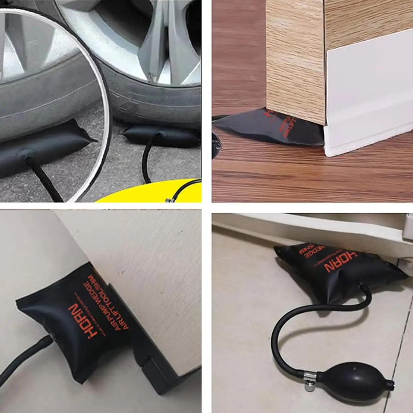Air Wedge Bag Car Window Inflatable Alignment Leveling Bag Automotive Air Wedge For Sedan Automotive SUV RV Home Garage Workshop