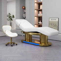 Folding Bed Massage Stretchers Cosmetology Couch Table De Esthetician Electric Spa Lit Pliant Portable Professional Eyelash