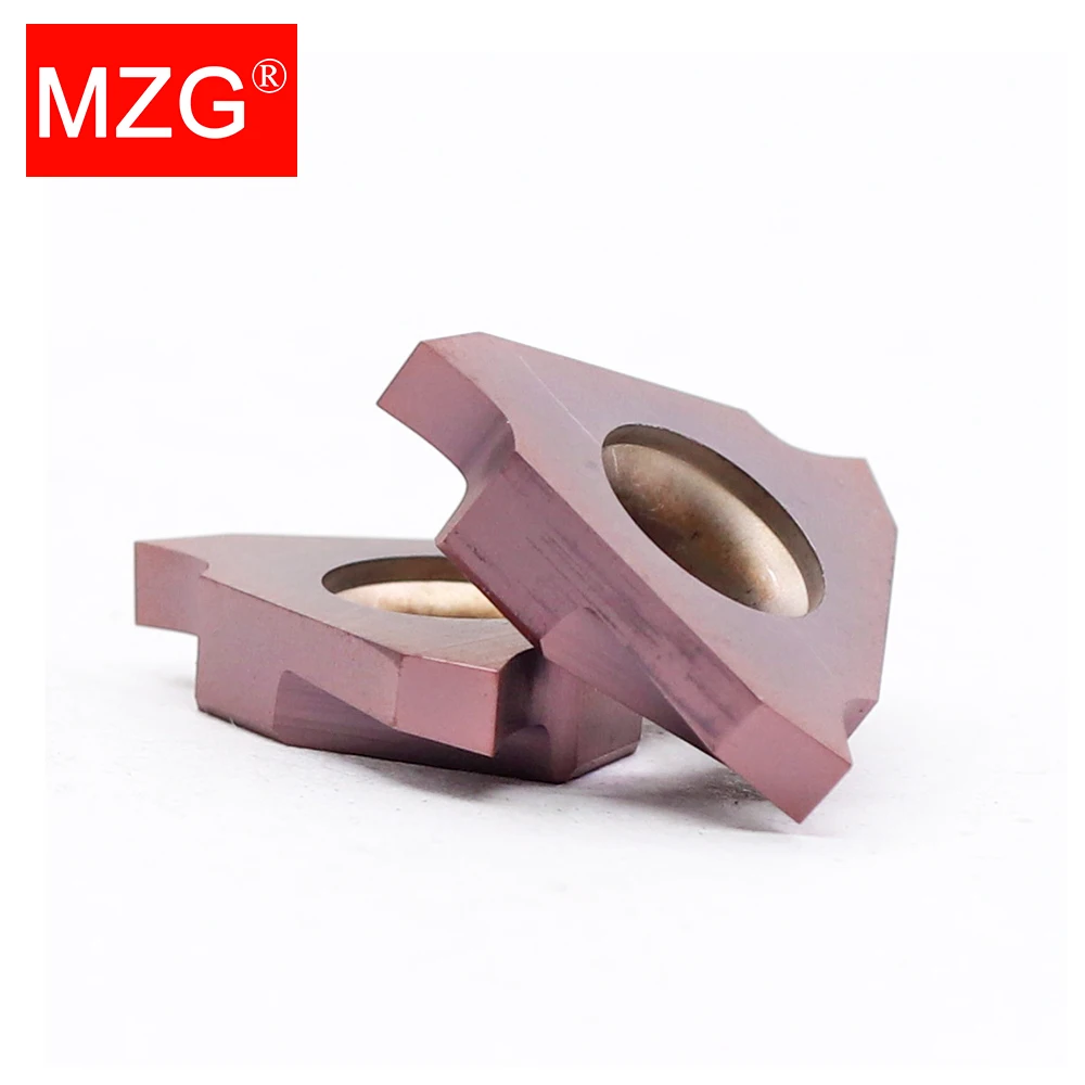 MZG 10pcs TGF32L 050 100 110 120 125 130 150 170 180 200 210 ZP15 CNC Lathe Turning Tools Carbide Grooving Inserts TGF