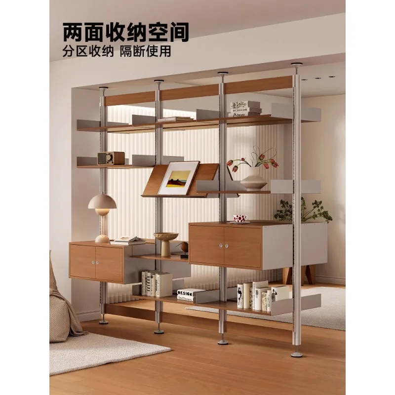 No punching Medieval living room display shelf Partition bookshelf Free combination