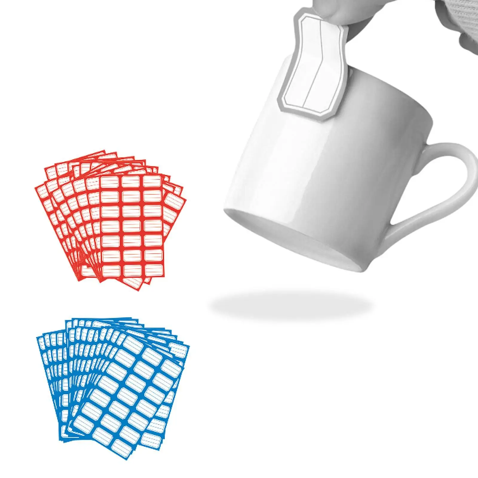 50 Pieces Blank Sticker Blank Handwriting Multi-use Writable Tag Stickers Plain