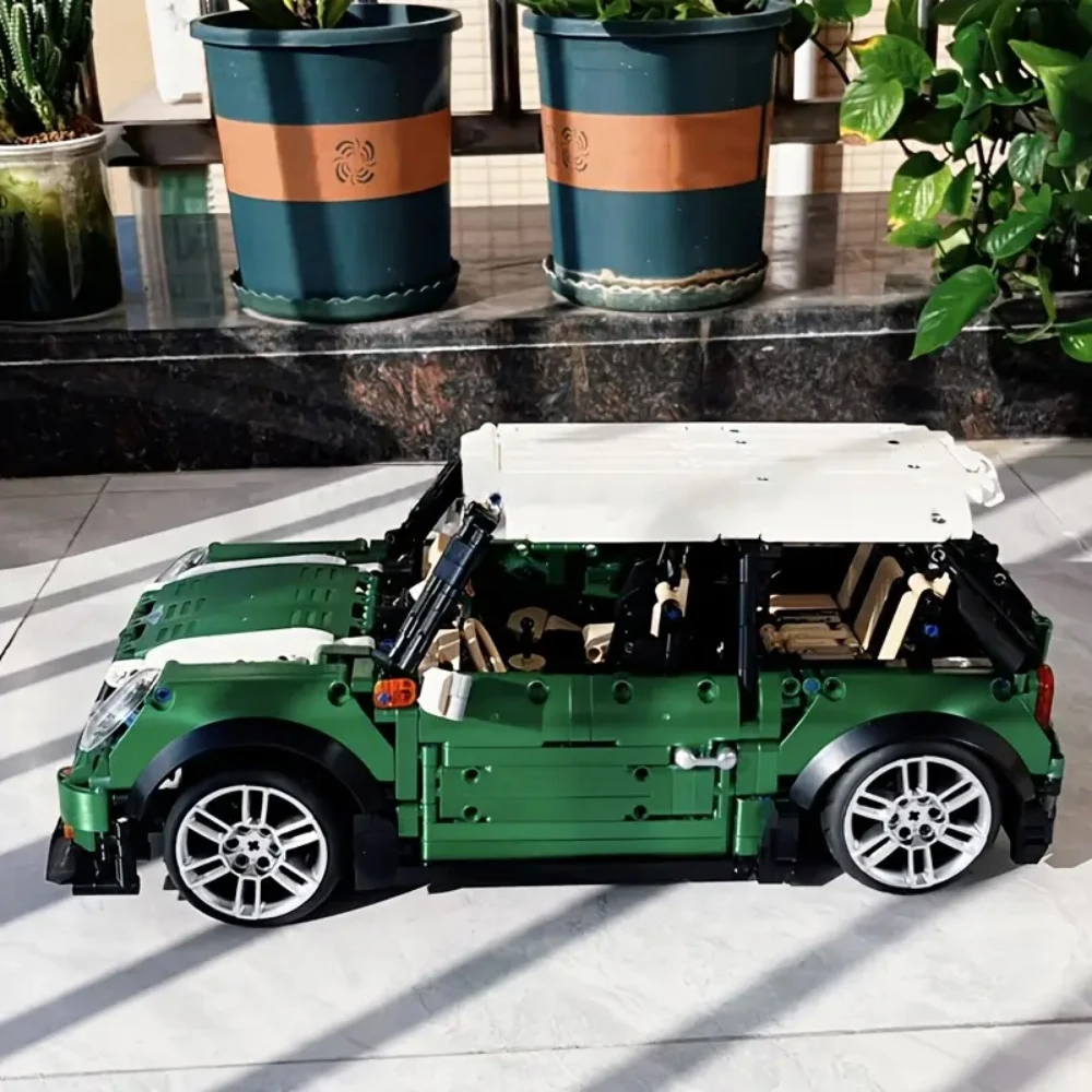 1:10 Mini Technical Car Cooper Building Blocks Kits Supercar Vehicle MOC-36559 Construction for Adults Kids Christmas Gift