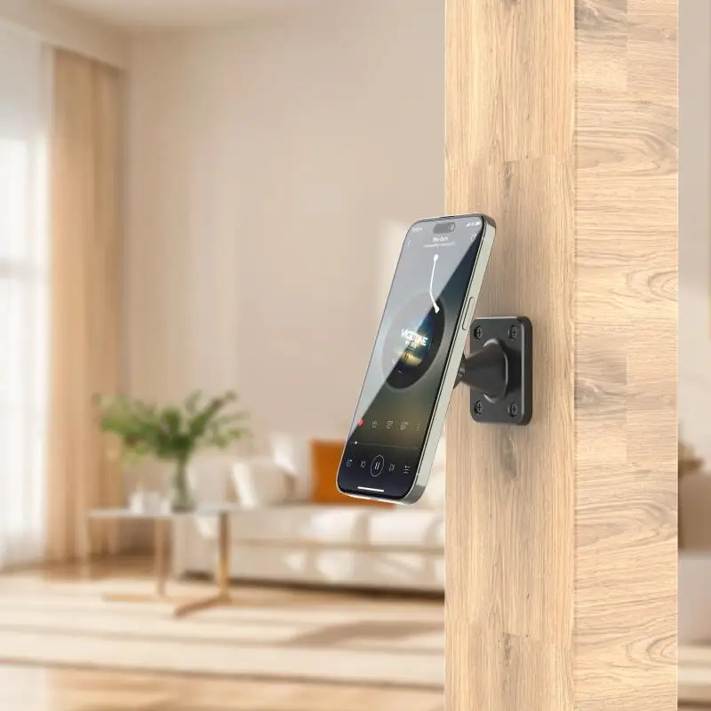 

Магнитный настенный держатель для телефона для грузовика, автомобиля, лодки, стола, вращение на 360 градусов, кронштейн для смартфона для спортзала, кухни, смартфона