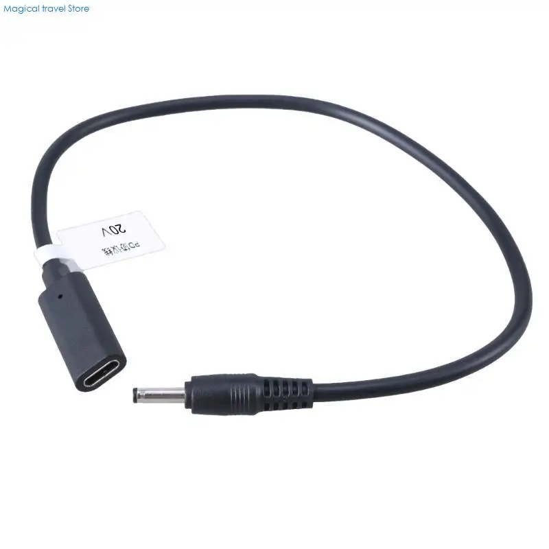 N2UB 11.8in Type C to DC35135 Power Cord USB C Female to 3.5x1.35mm Male 9V 12V 15V 20V Adapter Cable Wire for Speaker Camera
