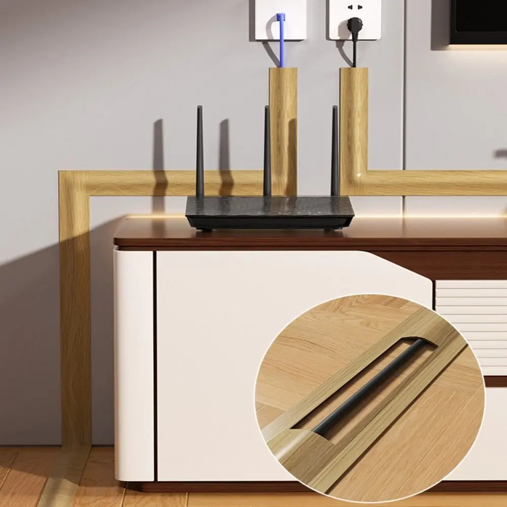 High Quality Soft Cord Cover PVC Flexible Wire Cover Self-Adhesive Cable Management Cable Protector Office