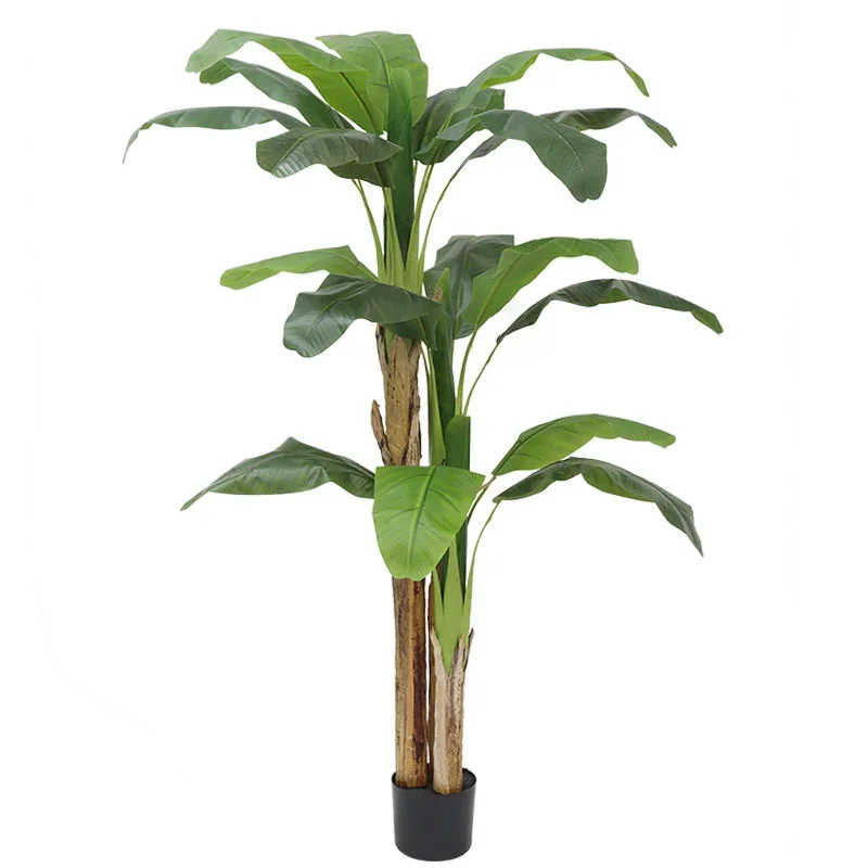 180cm/210cm Large Banana Tree Potted Tropical Monstera Fake Green Plants Floor Bonsai Living Room Garden Restaurant Decoration