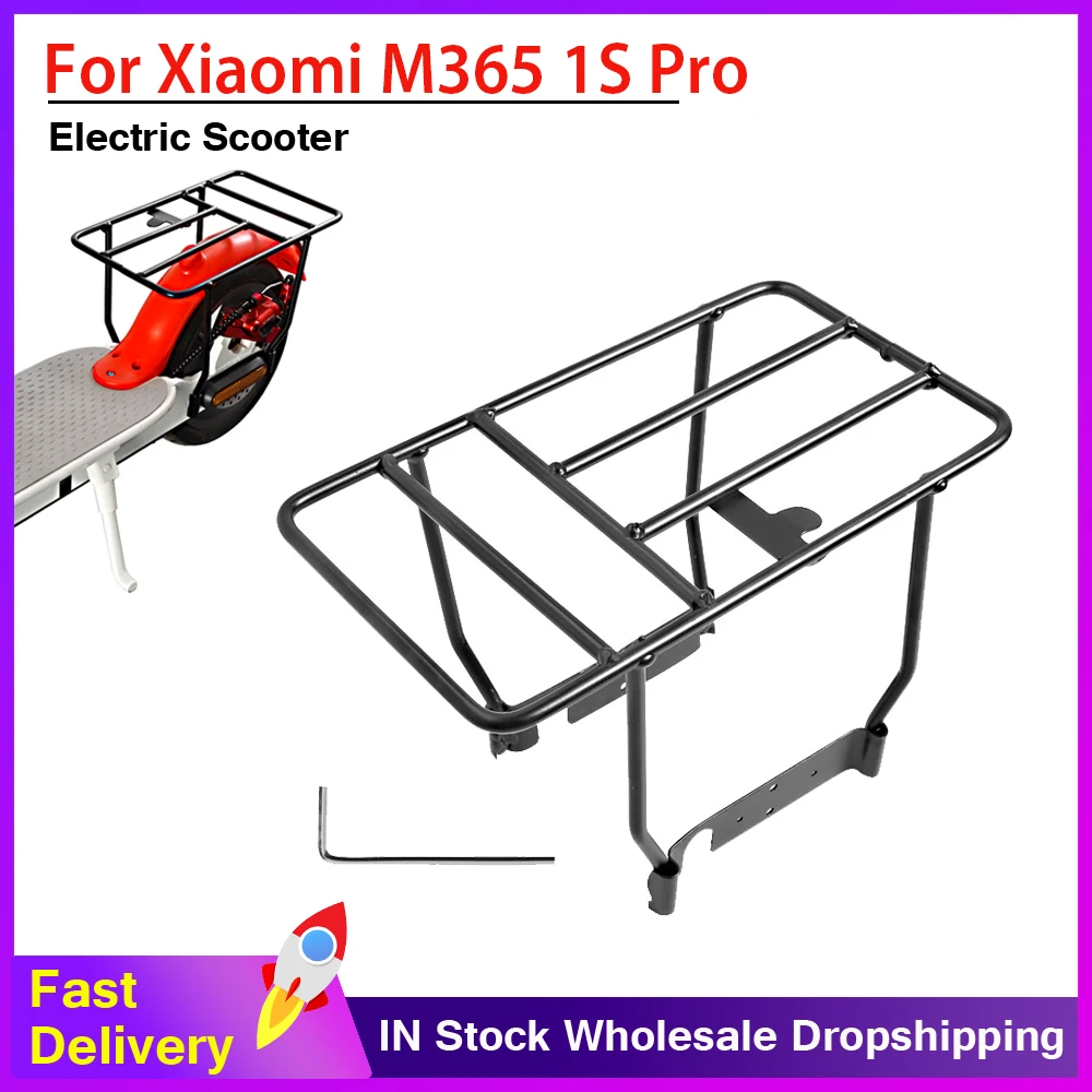 

Electric Scooter Luggage Storage Rear Shelf Easy Install Iron Cargo Rack with Solid Iron Frame for Xiaomi M365 1S Pro Pro2 Mi3