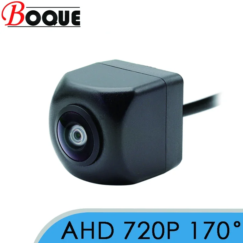 

Boqu 170° AHD 720P Vehicle Rear View Camera Car Reverse Black Fisheye Lens Night Vision Waterproof Universal