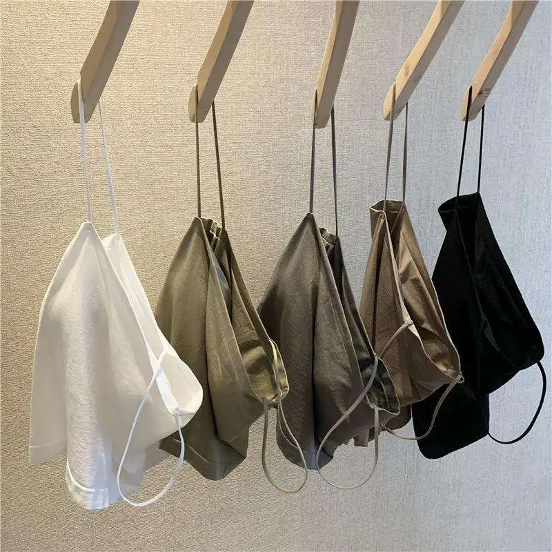Women's Integrated Strapless Vest Top Fixed Chest Pad Underwear Tank Top Base Layer Wrap Chest Outerwear Spring Nylon