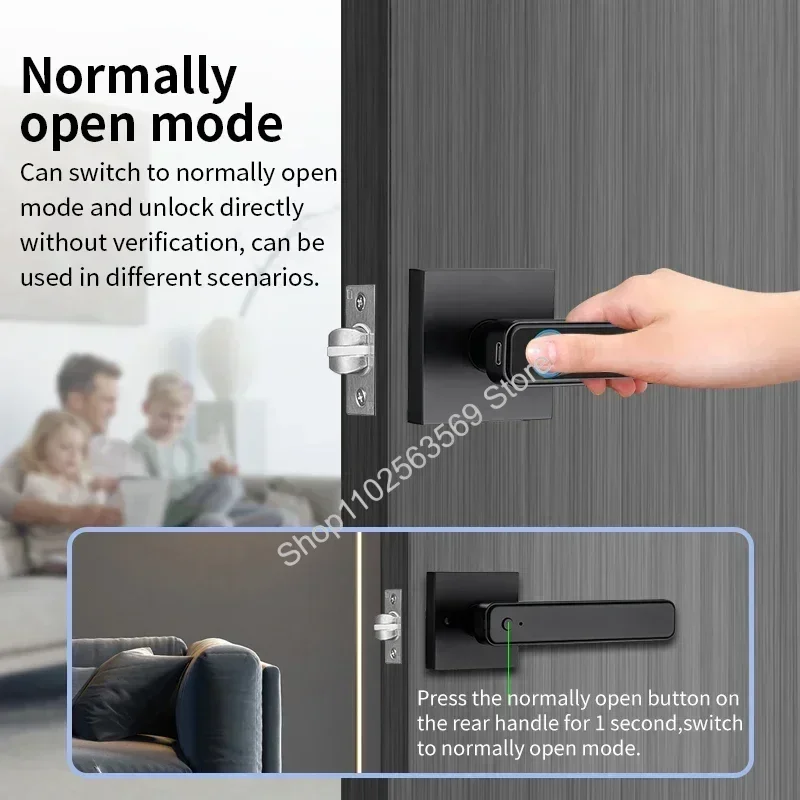 Intelligent Door Lock Tuya Smart Lock TTlock Work with Google Home Digital Electronic Code Lock Fingerprint APP Remote Unlock