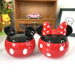 Disney Mickey and Minnie Dolls Cute Cartoon Ceramic Storage Jars Kawaii Model Toys Creative Home Ceramic Decorations Wholesale