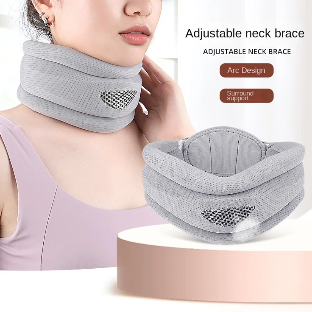 

Sponge Neck Support Brace Firm Head Pillows Breathable Sprain Cervical Collar Comfort Adjustable Neck Spine Stabilizer