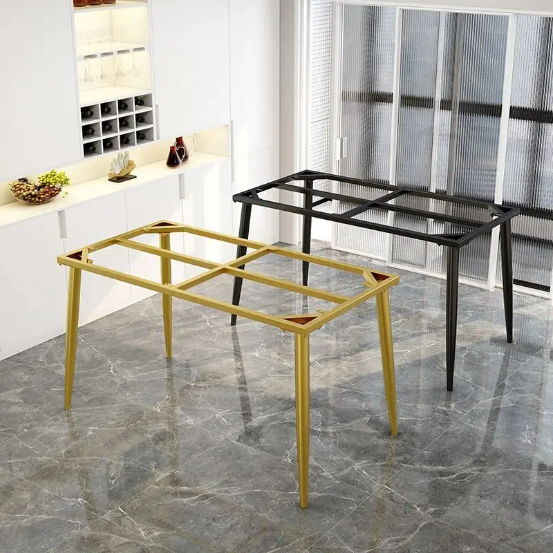 Light Luxury Wrought Iron Table Legs Rock Board Marble Large Board Dining Table Simple Table Foot Metal Frame