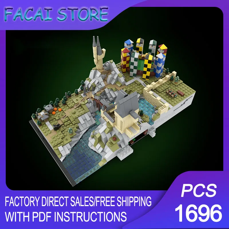 

Movie Model Moc Building Bricks Modular Castle and Grounds Expansion Model Technology Blocks Christmas DIY Toy Construction Gift