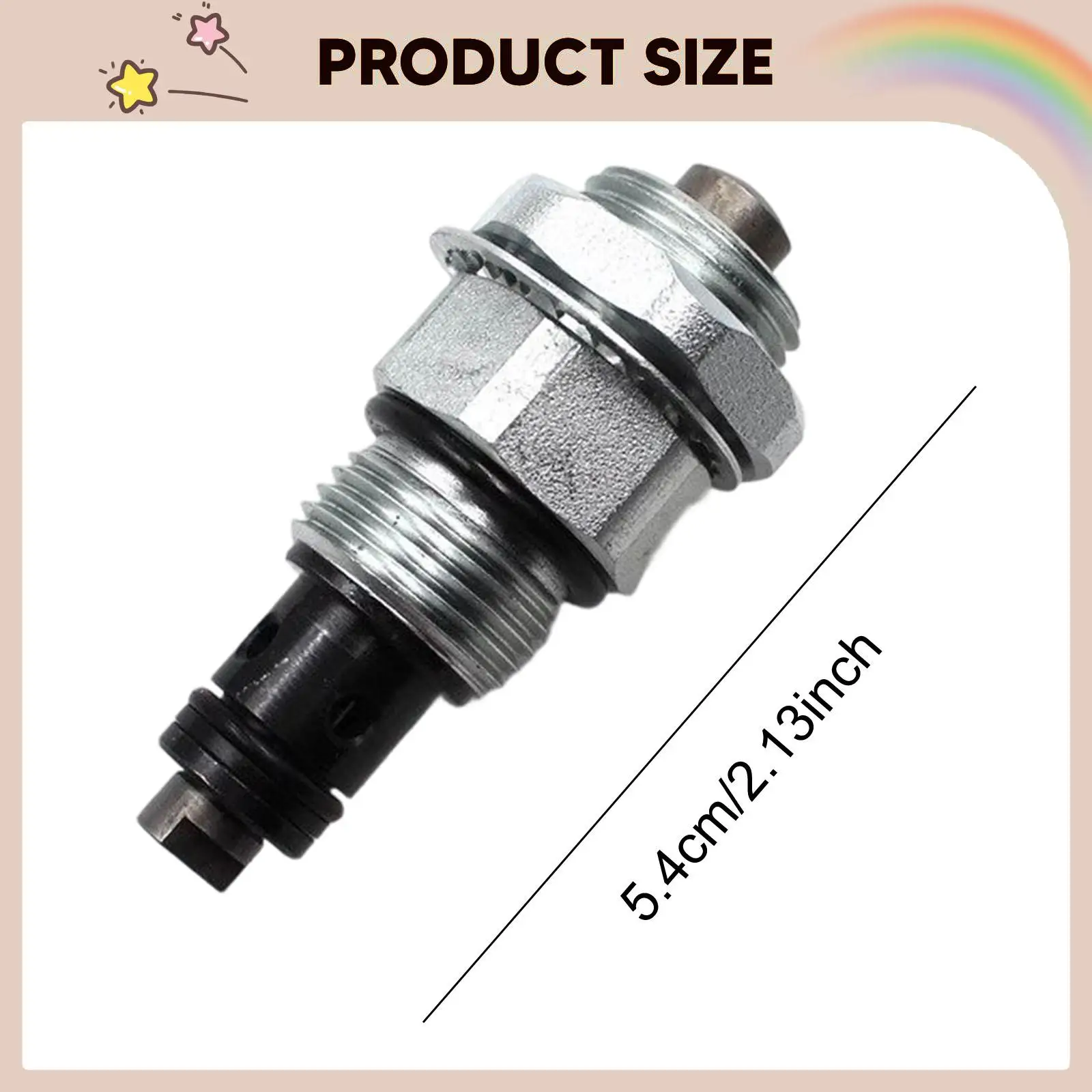 

Lift Valve Core Sturdy Professional Iron Premium Repair 54mm Long Electric Forklift Spare Parts Forklift Parts Control Component