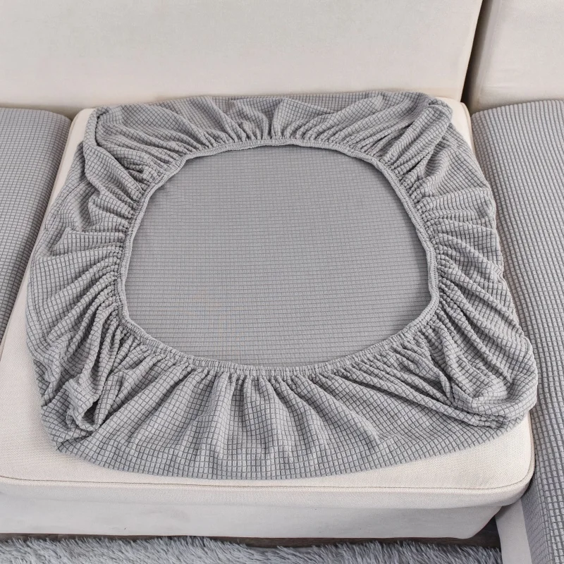 Verdickter, elastischer Sofabezug für das Wohnzimmer, einfarbiger Möbelschutz, Sofakissenbezug, abnehmbarer Sofabezug. – Detail 23