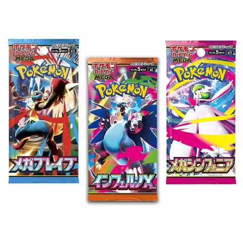 100% Original Pokemon Trading Card PTCG MEGA M2 M1L M1S Japanese X Phantasmal Flames MEGA Vol.2 Cards Booster Box Birthday Gifts