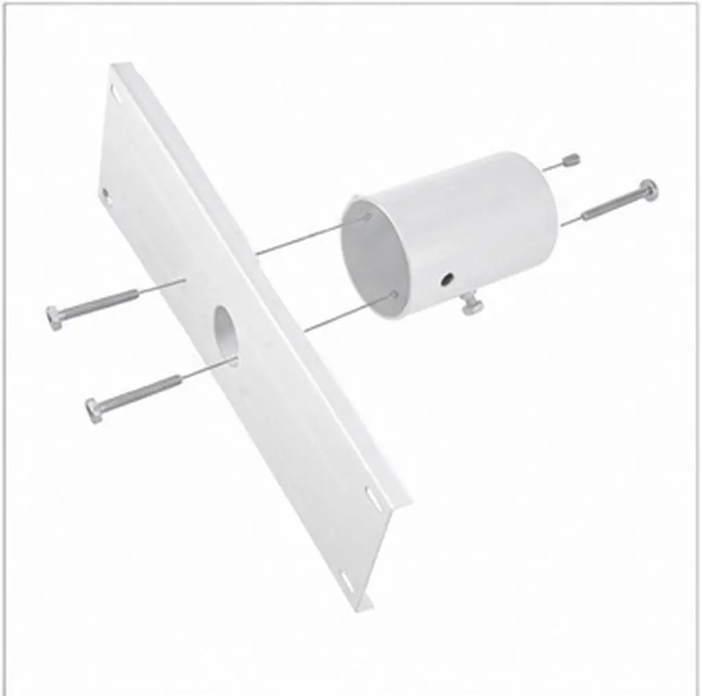 1Set Solar Panel Bracket Heavy Duty Iron Street Light Mount Wall Mounted Easy Install for Courtyard Garden Yard Outdoor Solar