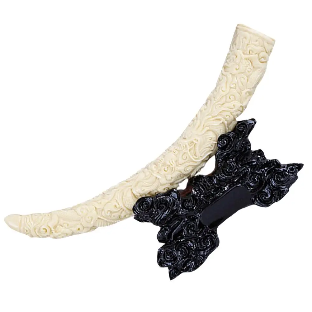 

Imitation Ivory Resin Elephant Tooth Model nament for Car Desk Decor Environmental Friendly Craftsmanship Gift Study Office