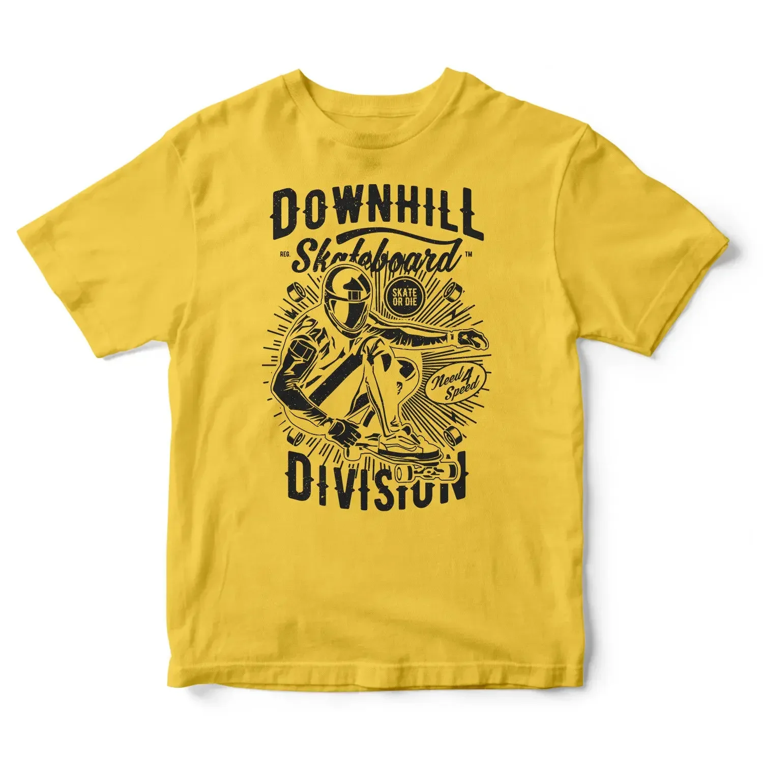 New Arrival Men'S Fashion Downhill Skateboard Devision T-Shirt Men'S Unisex Tee Top Winter Sporter Print T Shirts